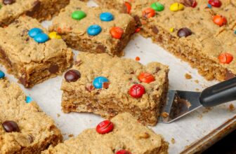 Monster Cookie Bars – Barefeet in the Kitchen