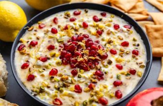 Pomegranate Pistachio Whipped Feta – The Stay At Home Chef