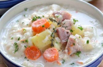 Ham and Potato Soup {Easy Slow Cooker Recipe}