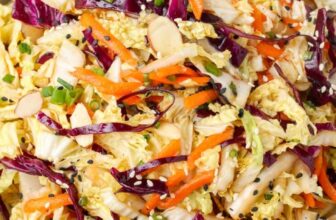 Asian Cabbage Salad – Barefeet in the Kitchen