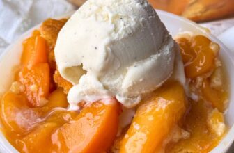 FRESH PEACH COBBLER – The Southern Lady Cooks