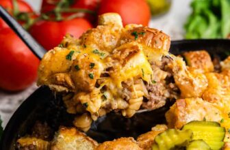 Loaded Cheeseburger Casserole